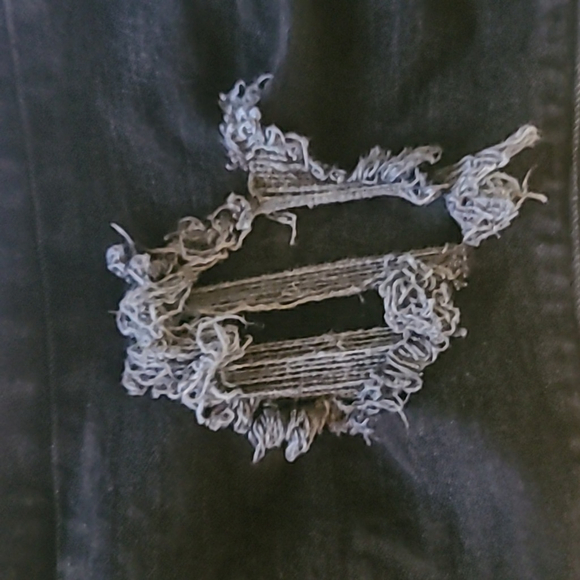 Abercrombie&Fitch,Felix super stretch slim ditressed skinny.(#840c)black 31"x32" - Picture 14 of 16